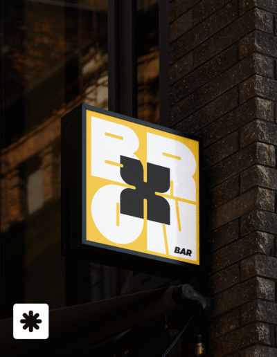 Le bronx bar, design branding et charte graphique par Ethos Studio