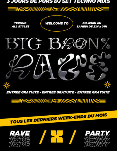 Le bronx bar, design branding et charte graphique par Ethos Studio