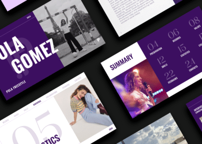 pola gomez, personal branding, dossier de presse et direction artistique par Ethos Studio