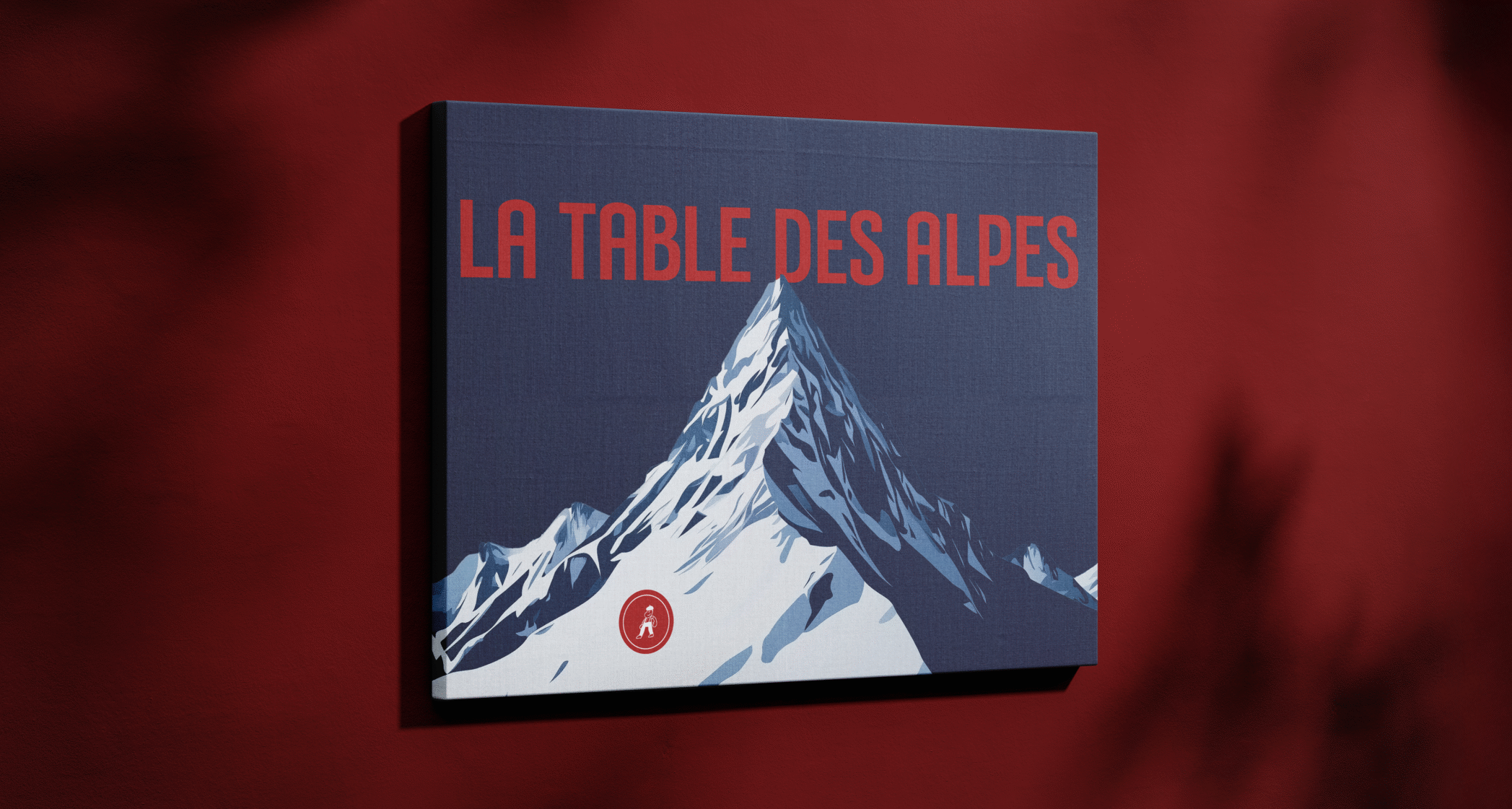 tda rouge accueil La Table des Alpes, design branding et charte graphique par Ethos Studio